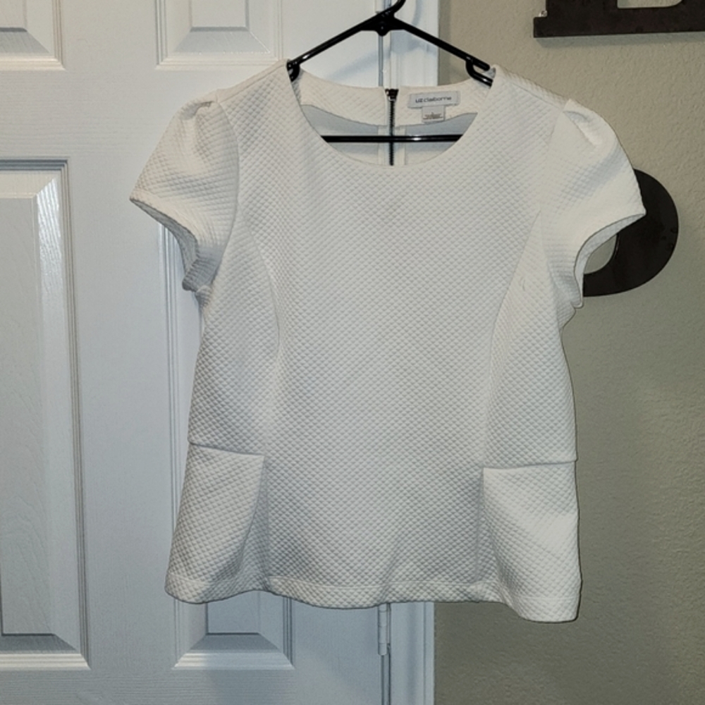Liz Clairborne blouse off-white Size L
